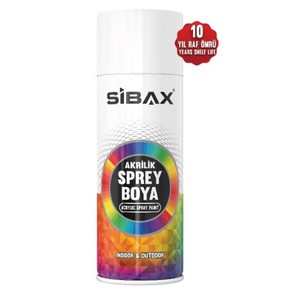 SİBAX SPREY BOYA 400ML 0526 MAT SİYAH RAL9005